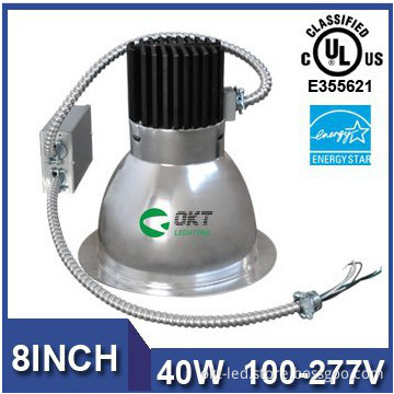 2014 OKT NEW UL Energy Star Listed 8inch 40W recessed downlight led